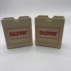 2 Vintage 1960’s Barbie Skipper Accessories Carry Case Drawers Cardboard