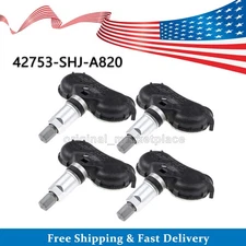 4X Tire Pressure Sensor TPMS 42753SHJA820 For Honda Element Ridgeline Odyssey
