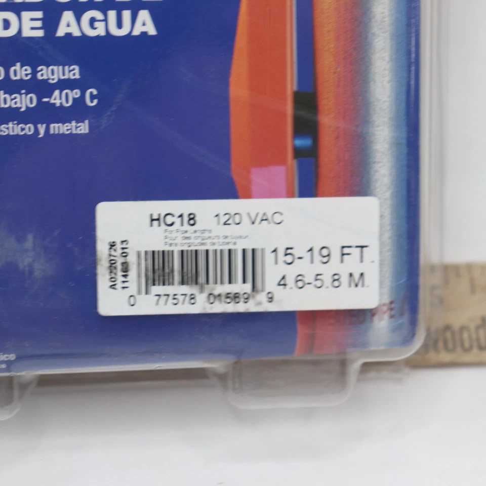 Frost King Electric Water Pipe Heat Cable 120VAC -40 Degrees F 15ft - 19ft HC18 - Image 2 of 4