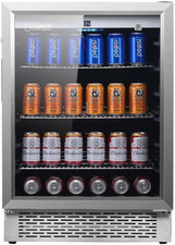 Equator 4.6Cf Outdoor/Indoor Refrigerator IPX4 SS Builtin/Fs 110 Cans 6 Bottles