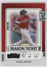 2021 Panini Contenders Season Ticket Green Rafael Devers #6 fm0