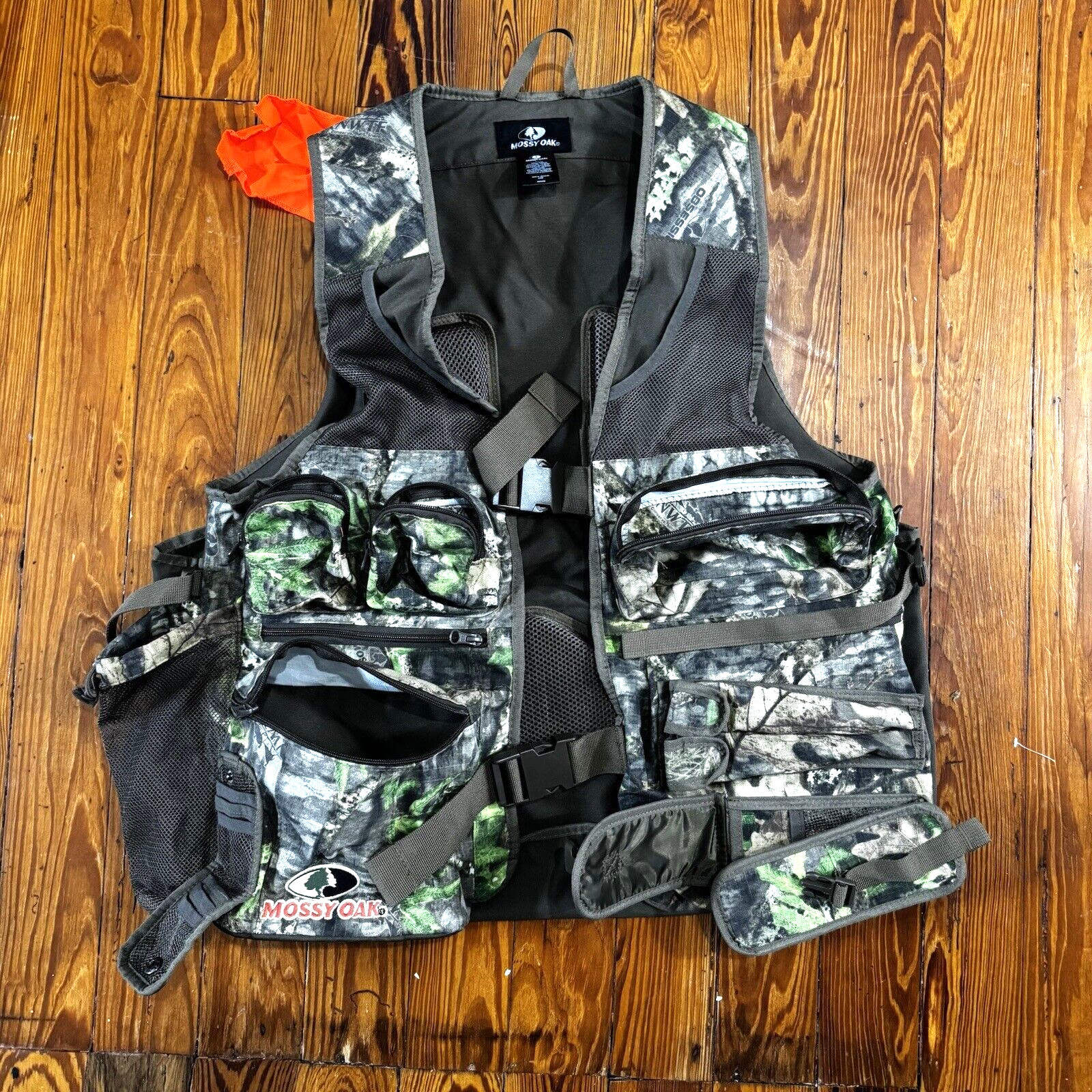 NWTF Mossy Oak Turkey Camo Vest - Mossy Oak Camo M-L Mens