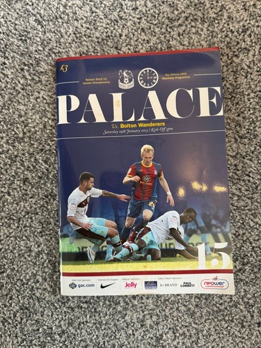 Crystal Palace Home Programmes 2012-13 Choose From List - Picture 26 of 51