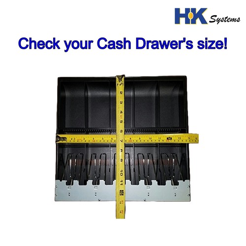 HK SYSTEMS Till, Tray Cash Drawer, Metal wire gripper, 5 Bills and 5 Coins - Picture 8 of 8