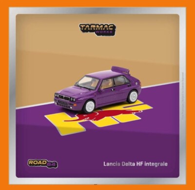 Tarmac Works  1:64 scale Lancia Delta HF Integrale Viola diecast model toy car