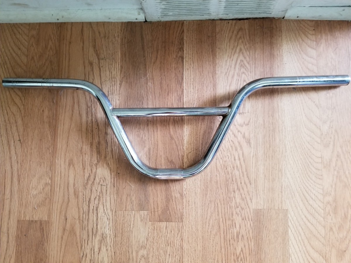 V BIKE GUIDON, BMX/FREE STYLE ACIER RÉENFORCÉ CHROME HAUT
