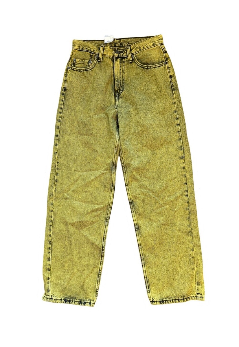 Levi's 578 Jeans Men's Size 28x32 Yellow Color Wash Denim