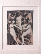 La Danse Nude Artist Jean Baptist Carpeaux Polaroid Transfer Emulsion Photo 