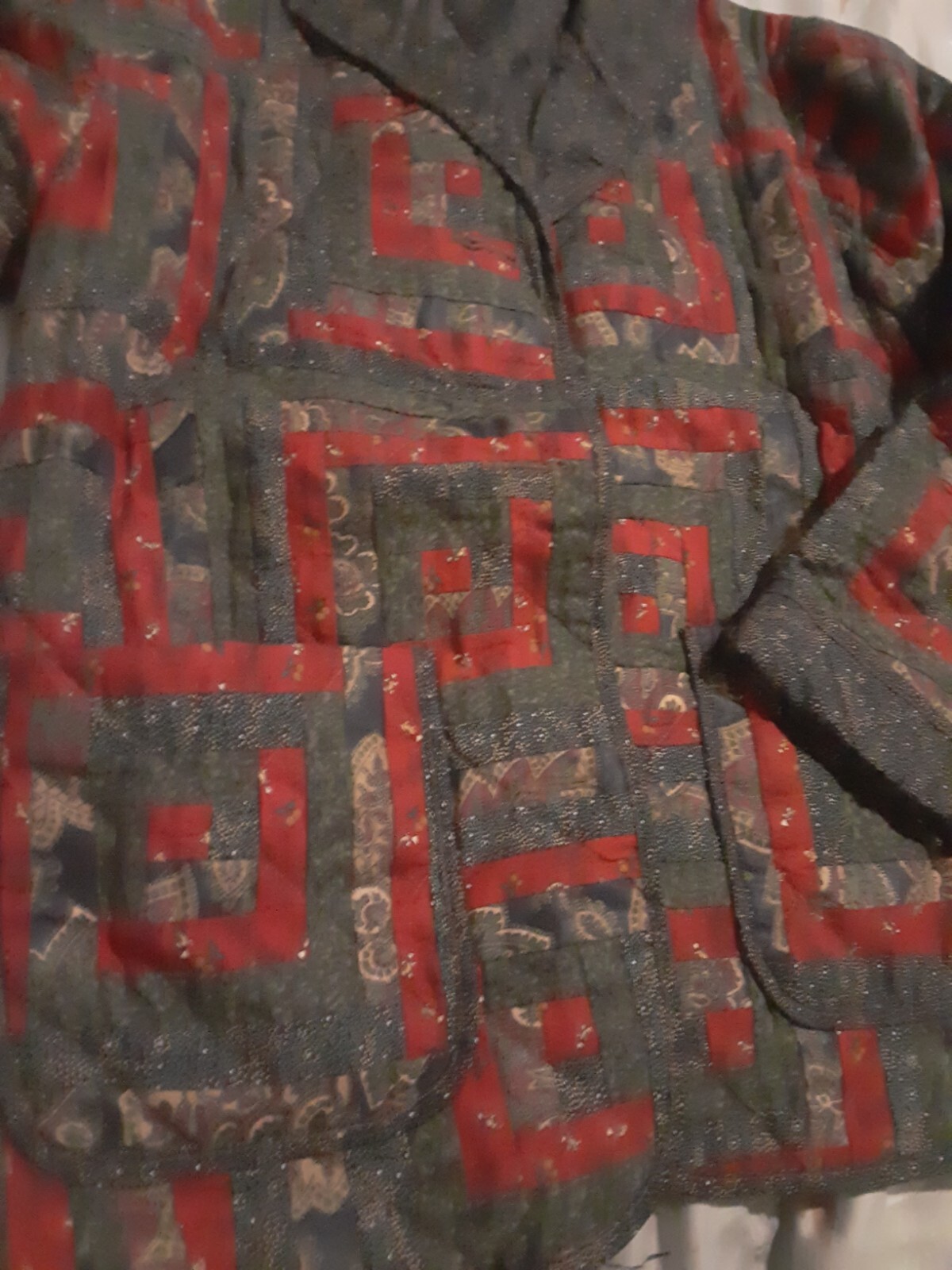 Donna Sharp Quilted Patchwork Jacket Pinecone The… - image 6