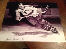 HOWIE MORENZ JR. 1948-49 DALLAS TEXANS PHOTO NEGATIVE MONTREAL CANADIENS USHL
