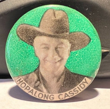 Vintage 1950's Hopalong Cassidy Cowboy Metal Pin 1.25" In Size