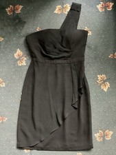 *UNWORN* Black Dress Instaglam by Red Herring (Debenhams) Fully Lined Size 10