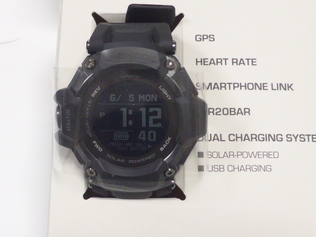 Casio G-SHOCK GBD-H2000-1BJR G-SQUAD Sport Bluetooth GPS Digital Men Watch  NEW