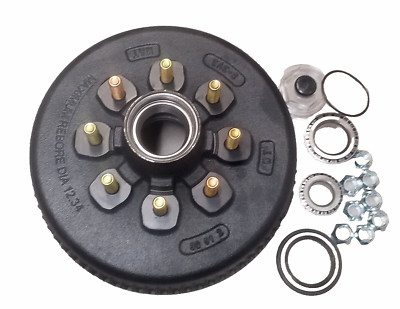 Hub/Brake Drum Fits DEXTER D80N Trailer Axles 8-393 5/8 Studs W/Bearings & Seal - Foto 8
