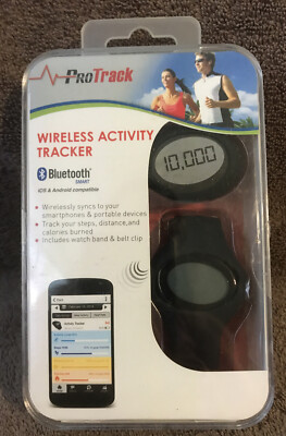 Protrack Wireless Watch Activity Tracker F11852 Black - Unopened