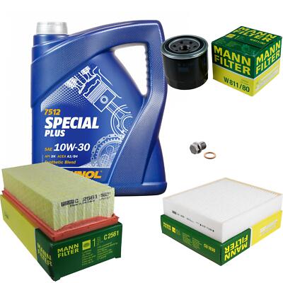 MANN Inspektionspaket 5 L MANNOL Special Plus 10W-30 für Mitsubishi Colt VI 1.5