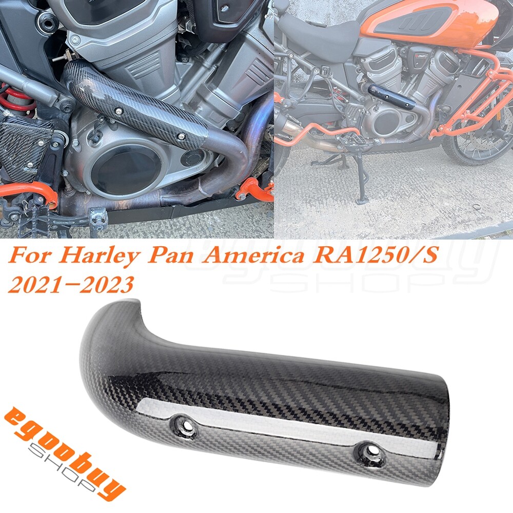 Carbon Fiber Exhaust Anti-Scalding Cover Heat Shield For Harley