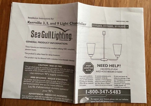 Generation Lighting Kerrville Collection 5-light Chandelier - Chrome - NEW - Picture 5 of 8