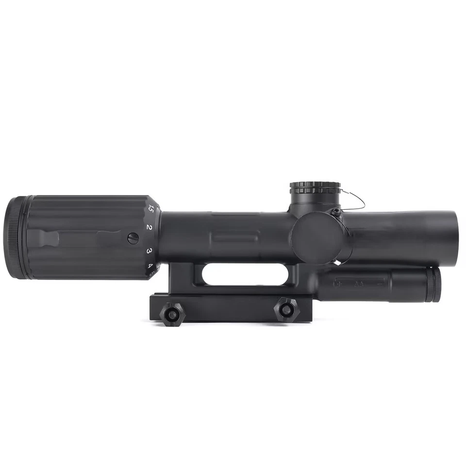 VCOG 1-6x24mm FFP mira círculo segmentado VC16 retículo vermelho iluminado - Imagem 3 de 4