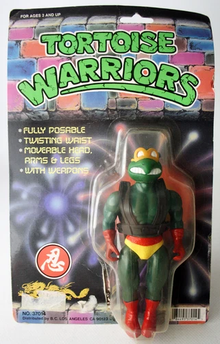 VERY RARE VINTAGE 80'S TMNT MUTANT NINJA TURTLES FIGURE TORTOISE NEW SEALED !
