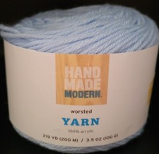 SKEIN/CAKE OF HAND MADE MODERN WORSTED YARN - BLUE MIST