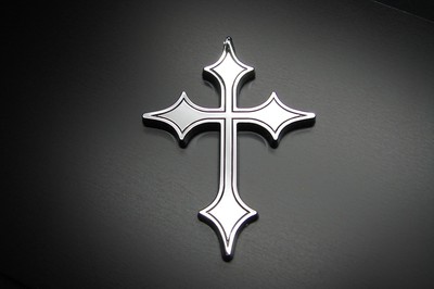 CHRISTIAN CROSS 3D EMBLEM,DECAL,LOGO,BADGE,STICKER FOR CARS.JESUS