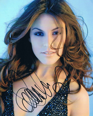 Amanda Ammann genuine autograph 5''x6'' photo signed In Person Miss Switzerland