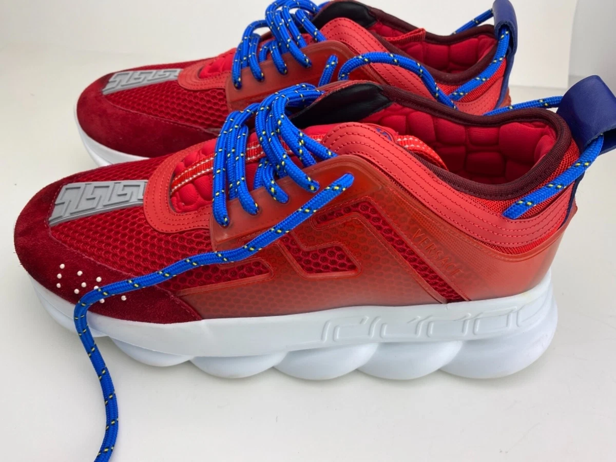 Versace Chain Reaction Red Sneakers