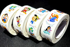   1 DAY SALE   4 ROLLS 2000pcs DISNEY DISNEYLAND STICKERS BULK DEAL WHOLESALE