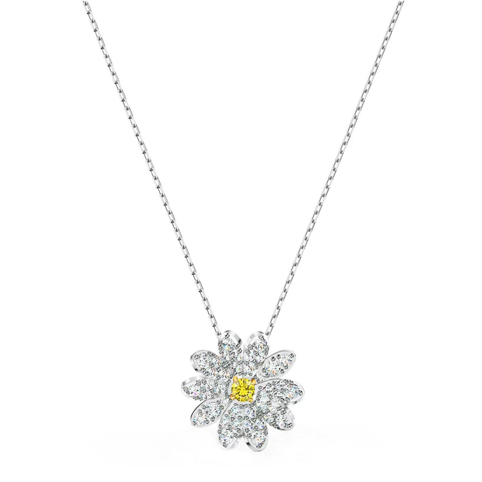Swarovski Women's Pendant with Chain Eternal Flower Crystals 5512662