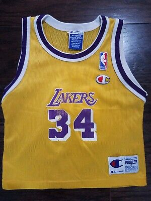 Shaq O'Neal LA Lakers Champion Vintage Toddler Jersey Yellow Boys Kobe Size 4T | eBay Shaq O'Neal LA Lakers Champion Vintage Toddler Jersey Yellow Boys Kobe Size 4T | eBay
