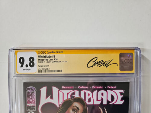 Witchblade (2024) #1 | J. Scott Campbell 1:50 variante F | Firmado CGC 9.8 SS - Imagen 2 de 4