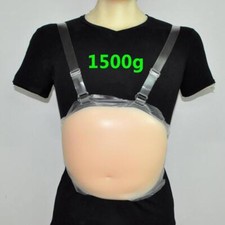 2019 New 1500g Silicone Fake Belly Artificial Pregnancy Baby Tummy Bump 4-5Month