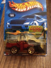 2002 Hot Wheels #186 Wheel Loader Red & Black Construction Vehicle Vintage Toy