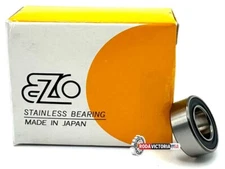 EZO JAPAN 63800 2RS DEEP GROOVE BALL BEARING, RUBBER SEALED 10x19x7 mm