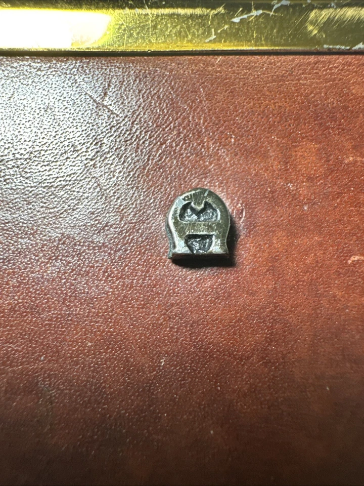 Vintage Etienne Aigner Handmade Bag Satchel Linen Leather - Image 3 of 4