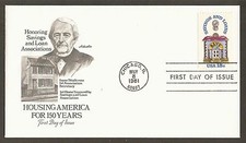 #1911 18c Savings & Loan 150th Anniv.- Artmaster FDC