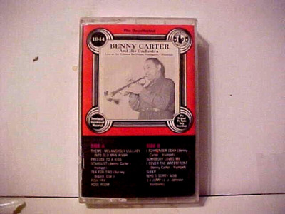 Benny Carter Live AT THE TRIANON BALLROOM 1944- Cassette Tape C11