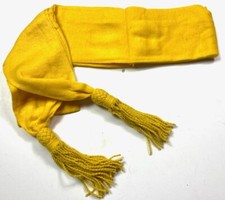 CIVIL WAR OFFICER YELLOW WOOL UNIFORM SASH- CAVALRY