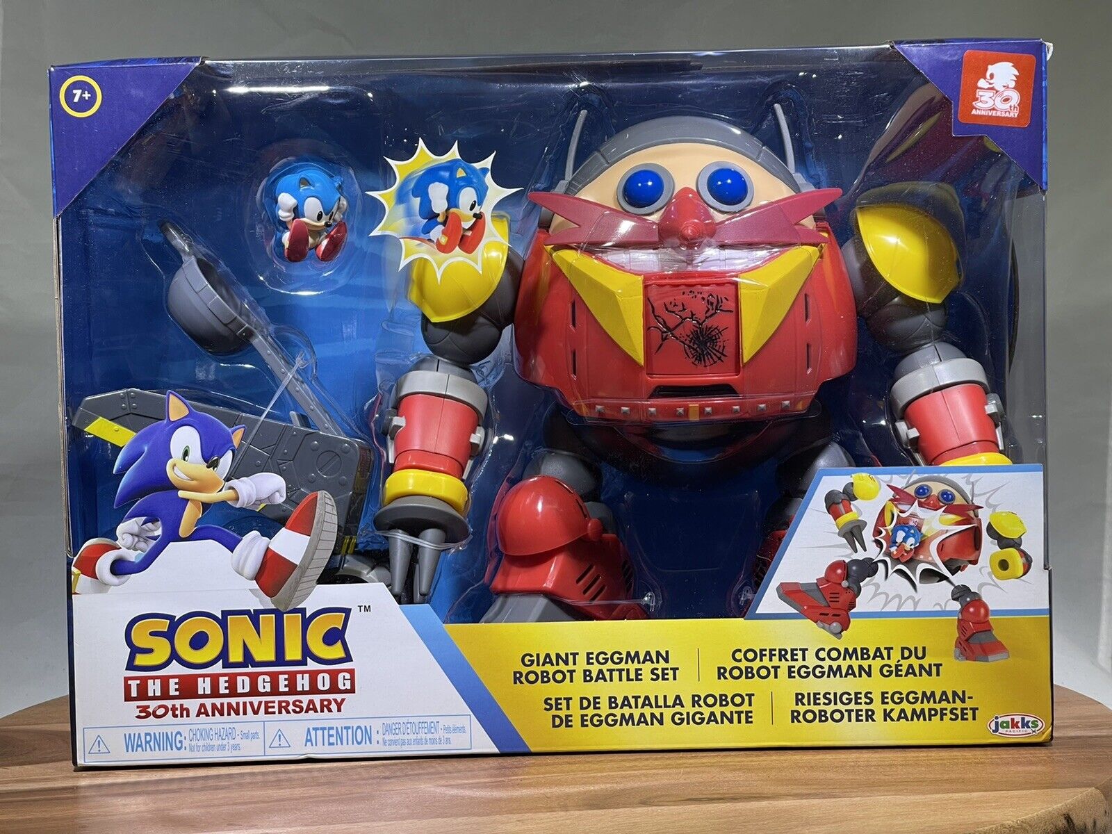 Boneco Sonic Dr Eggman Gigante Importado Batalha 30 Anivers