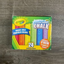 Crayola Washable Sidewalk Chalk Multicolor 4 New Tropical Colors