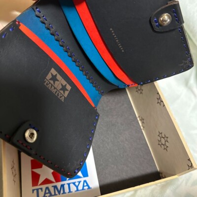 OJAGA DESIGN × TAMIYA / Leather Wallet OJAGA DESIGN TAMIYA Leather Wallet Black Discontinued 2015 F/S