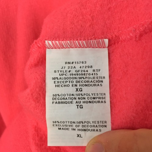 Champion mens sweatshirt jumper size XL pink long sleeve crew neck cotton 106959 - Picture 4 of 8
