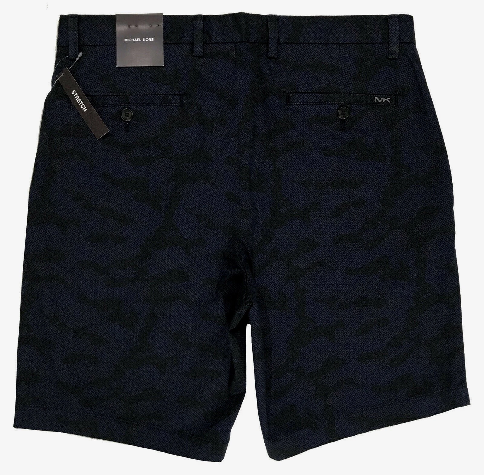 Men's MICHAEL KORS Blue Gray Black Cotton + Camo Shorts 40 NWT NEW CooL!