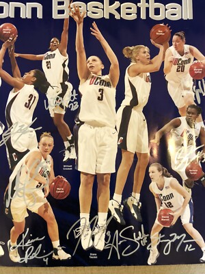 2003-04 NCAA Champion UConn Women's Basketball Signed Schedule