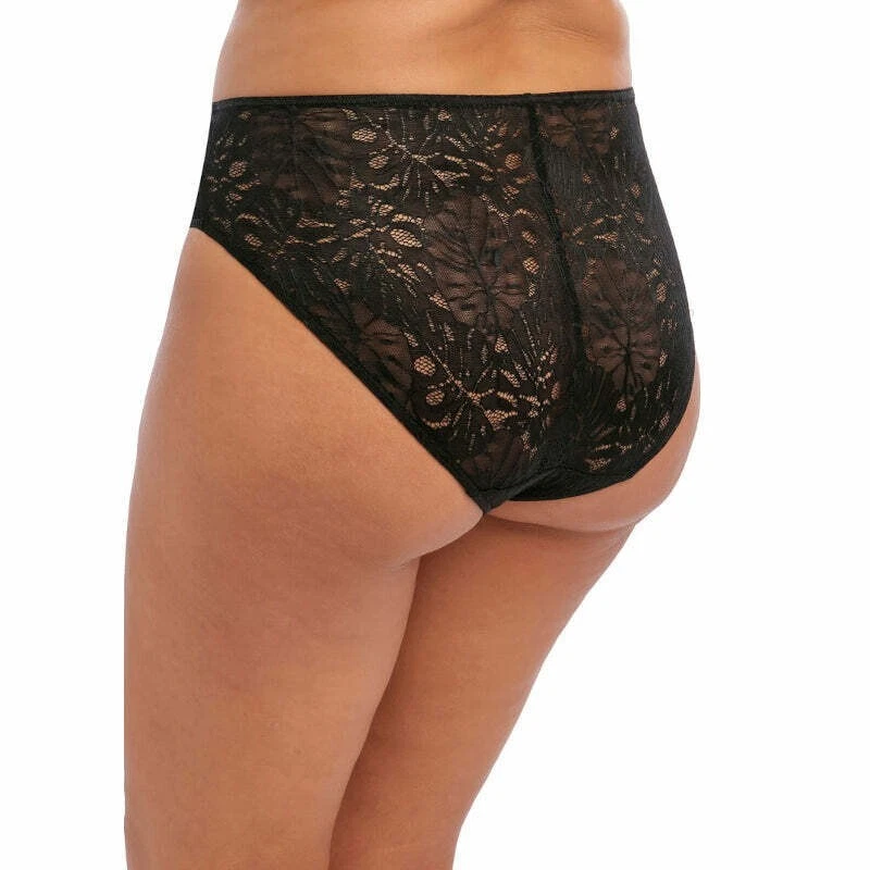 Braguitas elásticas de pierna alta Elomi Kelsey de encaje negro talla M 12 14 300553 Foto 2 de 4