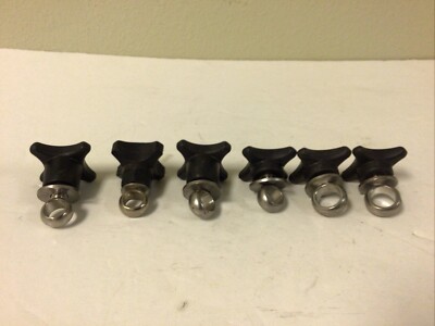 (LOT OF 6), MISCELLANEOUS KNOB GRIP HANDLE  INSERT THREAD PLASTIC, FREE SHIPPING
