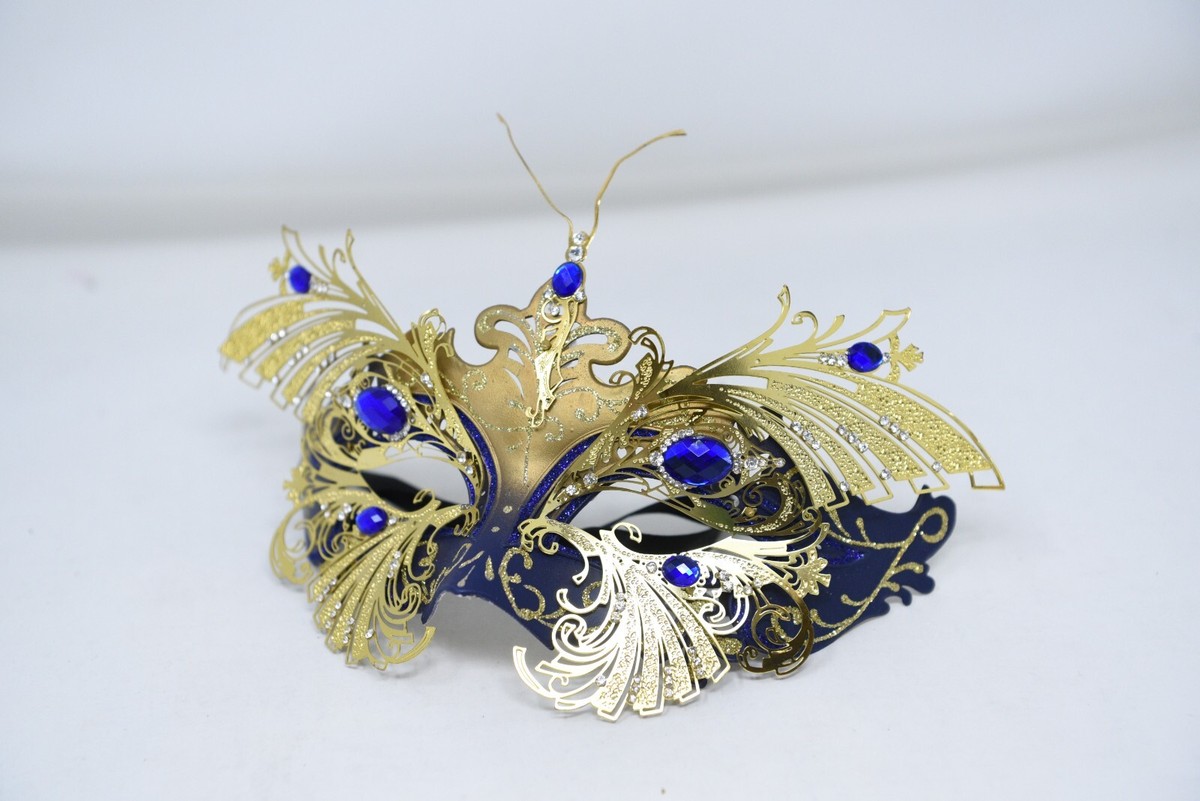 Gold Elaborate Filigree Metal Jeweled 