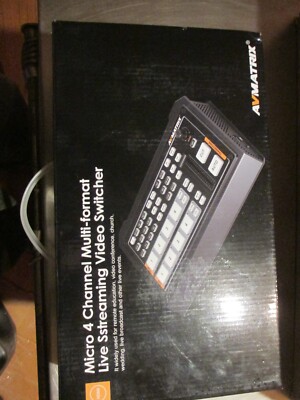 AVMATRIX HVS0402U MICRO 4 CHANNEL HDMI LIVE STREAMING VIDEO SWITCHER 1×HDMI PGM