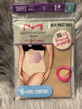Maidenform Flexees Shapewear Womens Size Small High Waist Brief Soft Seamless